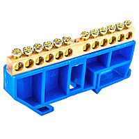 Шина нульова CD 6X9/12 для кріплення на DIN-рейку