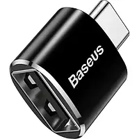 Адаптер перехідник Baseus USB Female To Type-C Male Adapter Converter Black (CATOTG-01)