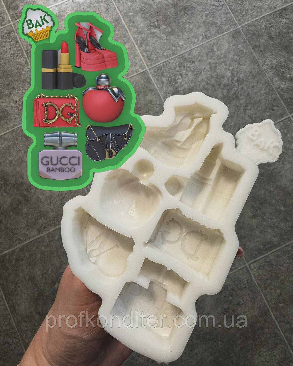 Ексклюзив! Силіконовий молд для шоколаду та ін "Жіночий набір №3 (асорті)", фото 1