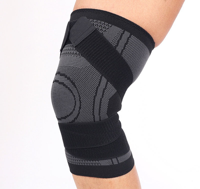 Фиксаторы коленного сустава. Спортивные наколенники. Бандаж для колена черный универсальный размер - фото 9 - id-p2120066431