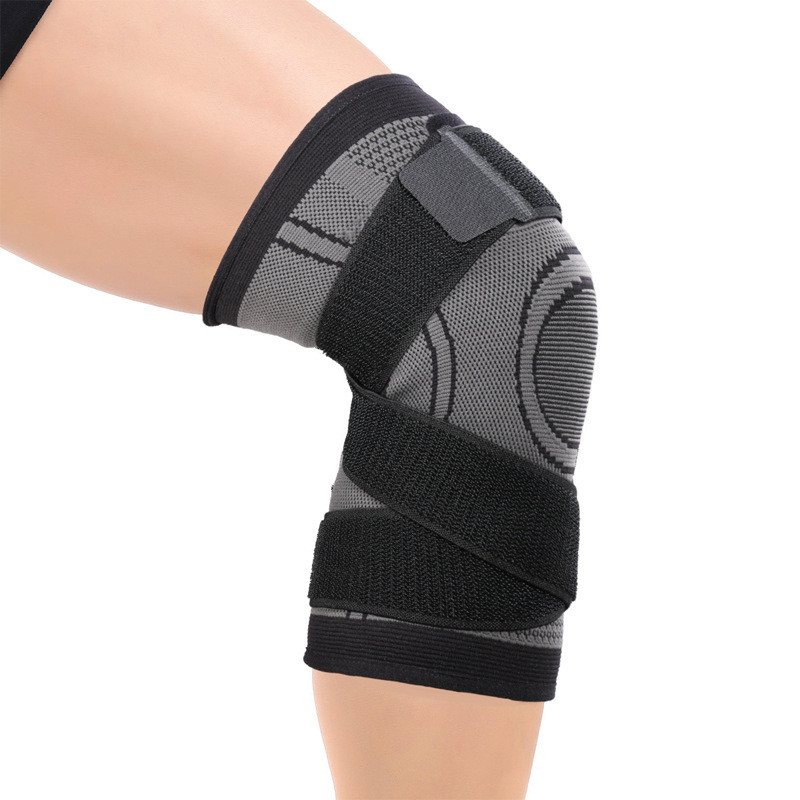 Фиксаторы коленного сустава. Спортивные наколенники. Бандаж для колена черный универсальный размер - фото 10 - id-p2120066431