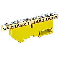 Шина нульова CD 6X9/16 для кріплення на DIN-рейку