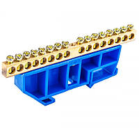 Шина нульова CD 6X9/16 для кріплення на DIN-рейку