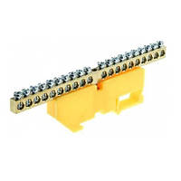 Шина нульова CD 6X9/20 для кріплення на DIN-рейку