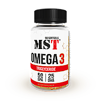 MST Omega 3 Triglyceride 75% | Триглицериды Омега 90 капсул