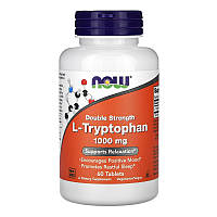 Триптофан NOW L-Tryptophan 1000 mg Double Strength (60 табл)