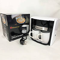 Кофеварка для дома Domotec MS-0706 | Маленькая кофемашина для дома | UA-420 Кофемашина домашняя