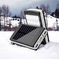 УМБ Power Bank Solar 90000 mAh мобильное зарядное с солнечной панелью и лампой, Power Bank XC-144 Charger