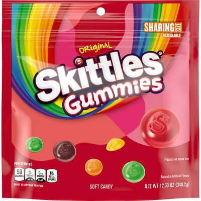 Skittles Gummies Original Sharing Size  340g