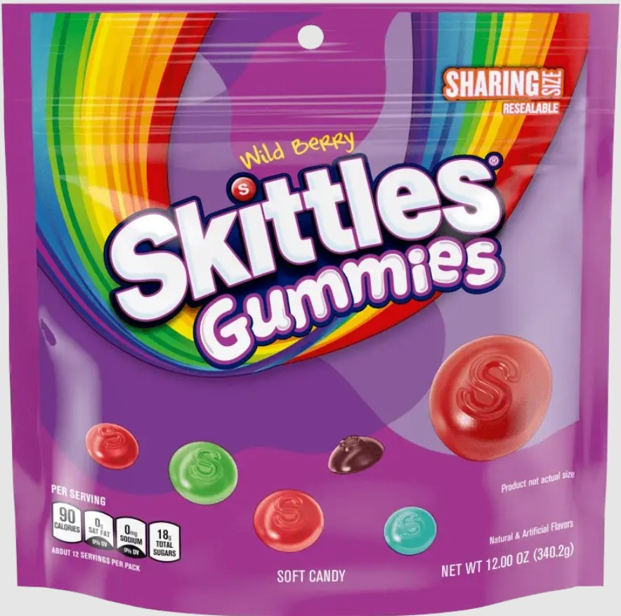 Skittles Gummies Wild Berry Sharing Size 340g