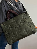 Жіноча сумка Louis Vuitton PUFF Onthego GM Dark Green