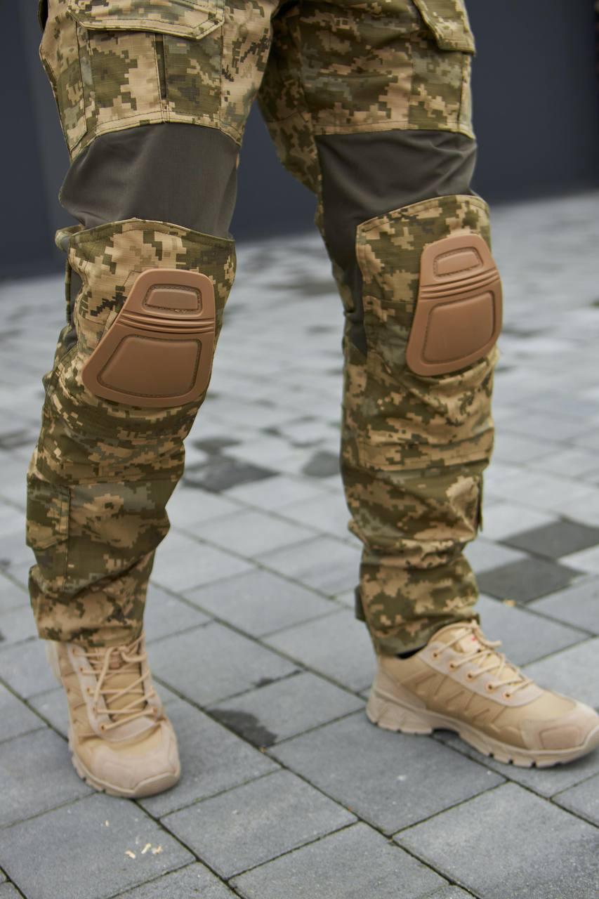 Тактические Камуфляжные штаны tactical пиксель мужские штаны камуфляж с наколенниками Рип-стоп - фото 8 - id-p1950353861