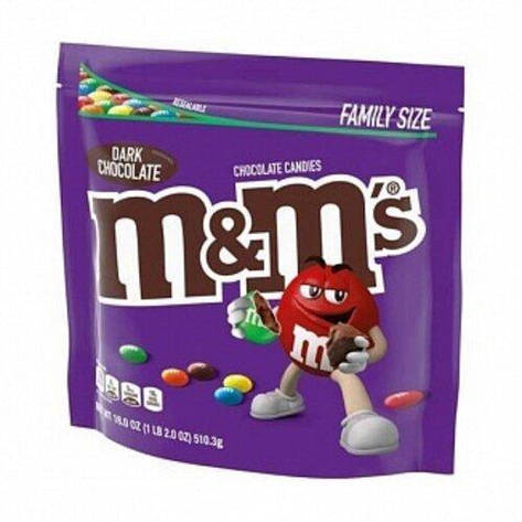 M&M's Dark Chocolate Family Size 510g, фото 1