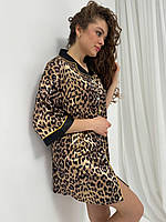 Ночнушка жіноча шовк армані. Домашня сорочка. Одяг для дому і сну., фото 7