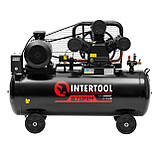 Компресор INTERTOOL PT-0040 масляний 200 л, 7,5 кВт, 380 В, 10 aтм, 1050 л/хв., 3 циліндри, привід ремінний, фото 5