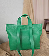 Итальянская женская сумка шоппер для покупок из натуральной кожи Vera Pelle