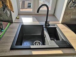 Кухонна мийка Adamant DUPLEX 62х50 графіт