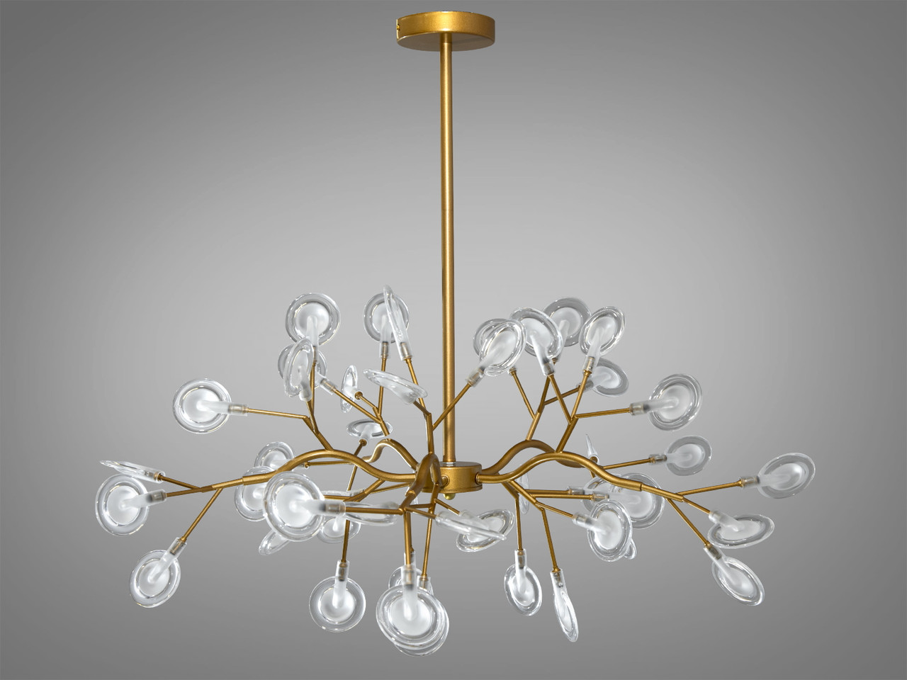 Люстра підвісна "Світлячок" в стилі Арт деко 886-45C GD, фото 1