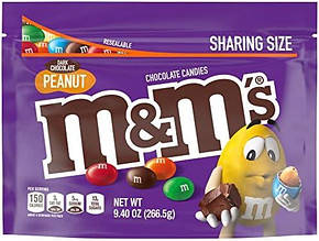 M&M's Dark Chocolate Peanut Sharing Size 267g