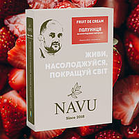 Натуральна Полуниця на кукурудзяних вершках Navu вершковий коктейль Fruit De Cream (без цукру) 100 г