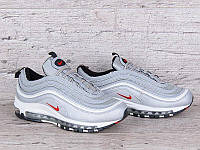 39 р Кроссовки текстиль Nike Air Max *97 GREY СЕРІЕ со светоотражательными элементами унисекс демисезон