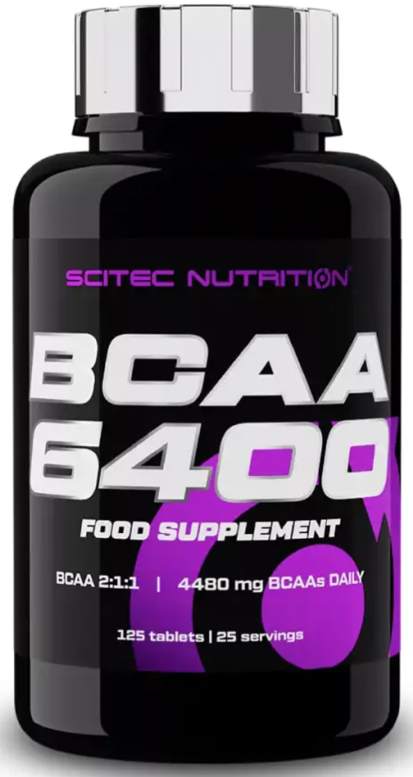 BCAA амінокислоти Бсаа Scitec BCAA 6400 125 табл