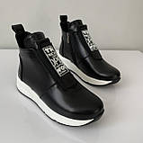 Черевики жіночі шкіряні чорні /23478/ 36р, фото 3