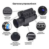 Прилад нічного бачення Night Vision NVG 30 із кріпленням на шолом, фото 3
