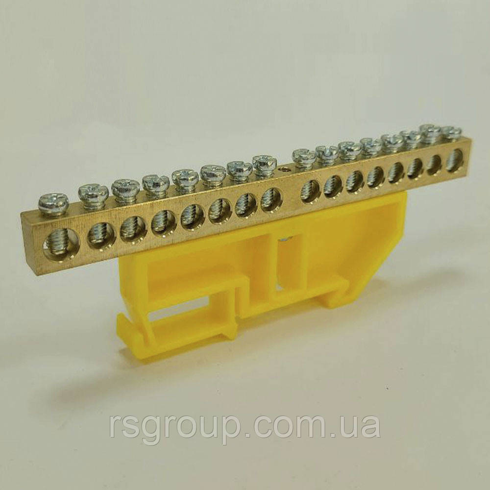 Шина нульова CD 8X12/16 для кріплення на DIN-рейку