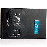 Олія зволожуюча для всіх типів волосся Alfaparf Semi Di Lino Sublime Essential Oil, 156 мл (12*13 мл)