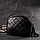 Жіноча стильна молодіжна сумка з м'якої натуральної шкіри, Caiman Lux 22325 Чорна, фото 8