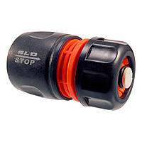 Конектор із клапаном SLD 1/2'' чорний