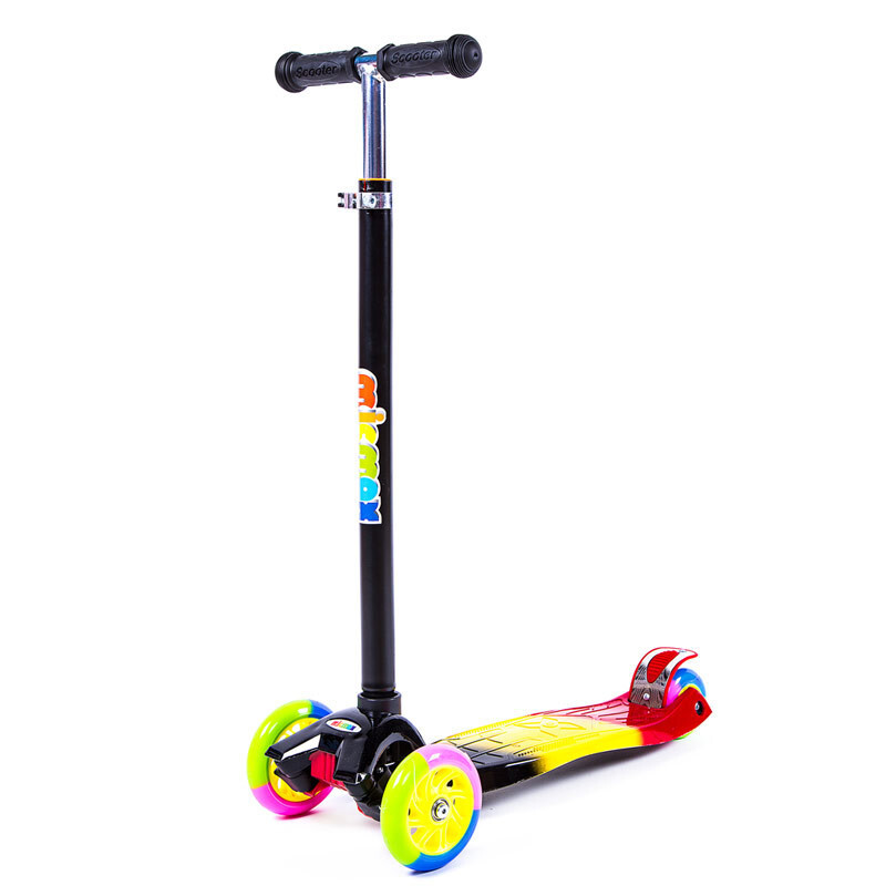 Самокат дитячий Micmax, 33х13 см, колеса PU, кермо 52/76, фото 1