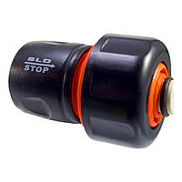 Конектор із клапаном SLD 3/4'' чорний