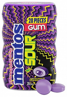 Mentos Gum Sour Grape 28шт