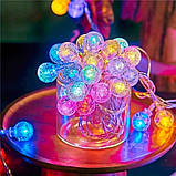 Світлодіодна гірлянда Smart 40 LED Outhome міцні скляні кульки, 6м, різнокольоровий колір (S4LDMCOTHM), фото 5