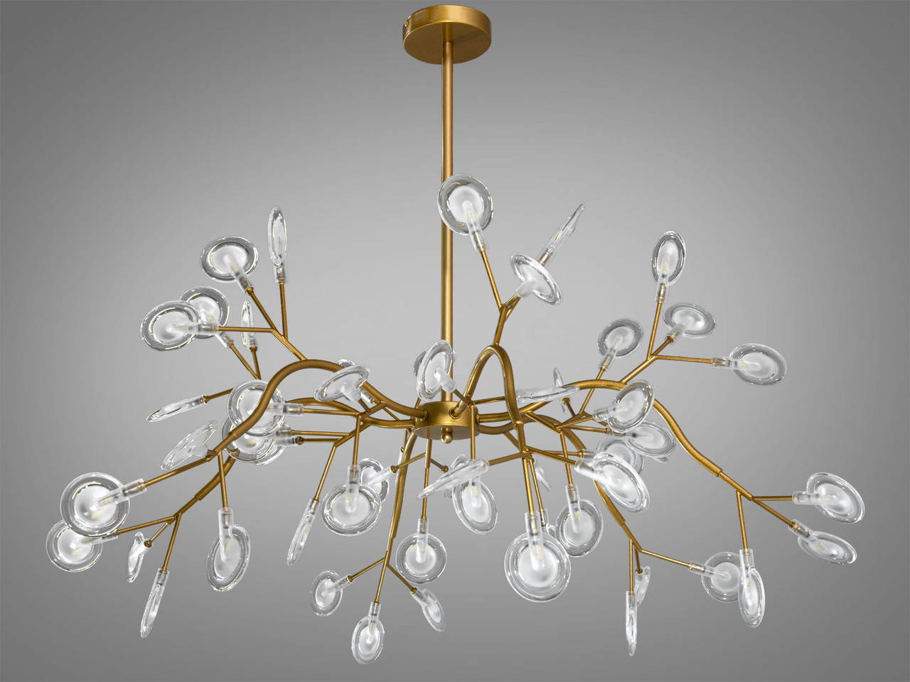 Люстра підвісна "Світлячок" в стилі Арт деко 886-54C GD, фото 1