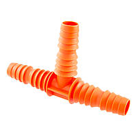 Трійник універсальний (ребристий) SLD 1/2" х 3/4" помаранчевий