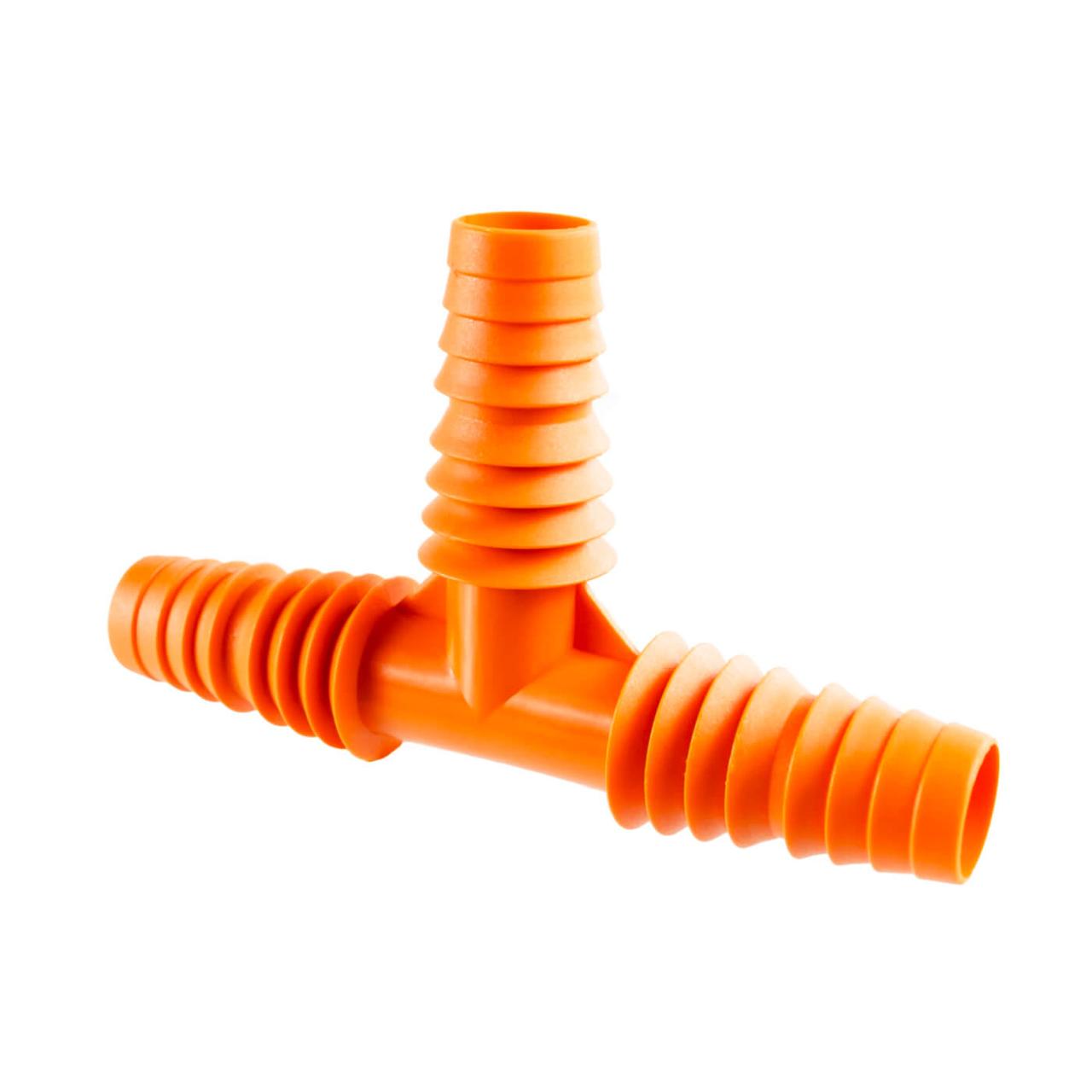 Трійник універсальний (ребристий) SLD 3/4'' х 1'' оранжевий