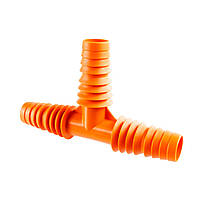 Трійник універсальний (ребристий) SLD 3/4'' х 1'' оранжевий