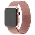 Ремінець Milanese Loop Design для Apple watch 42mm/44mm/45mm/49mm Rose Gold