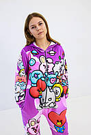 Кигуруми подростковый пижама плюшевый велюр BTS на рост 170 см