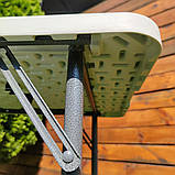 Складний стіл 122х61х74см (2 рівня регулювання висоти) SW-00001606, фото 3