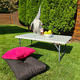 Складний стіл 122х61х74см (2 рівня регулювання висоти) SW-00001606, фото 6