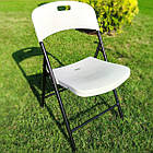 Складний стілець 46х52х79см Білий SW-00001609