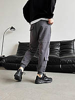 Спортивные штаны мужские карго трехнитка весенние осенние Trust графит Брюки демисезонные