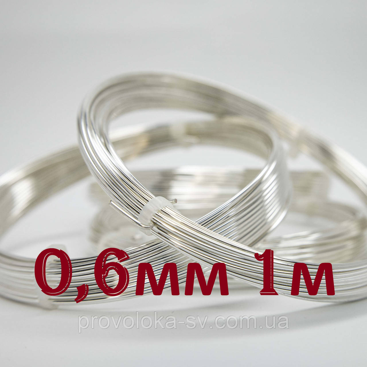 Мідь луджена 0,6 мм - 1 метр для електроніки, пайки, покрита оловом, електротехнічний дріт, екранована