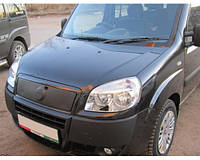 Верхняя зимняя накладка на решетку Матовая для Fiat Doblo II 2005-2010 гг