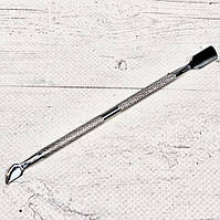 Пушер-топрик Лопаточка для кутикули з металевою ручкою, шабер