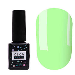 Гель-лак Kira Nails №025 (блідий салатовий, емаль), 6 мл